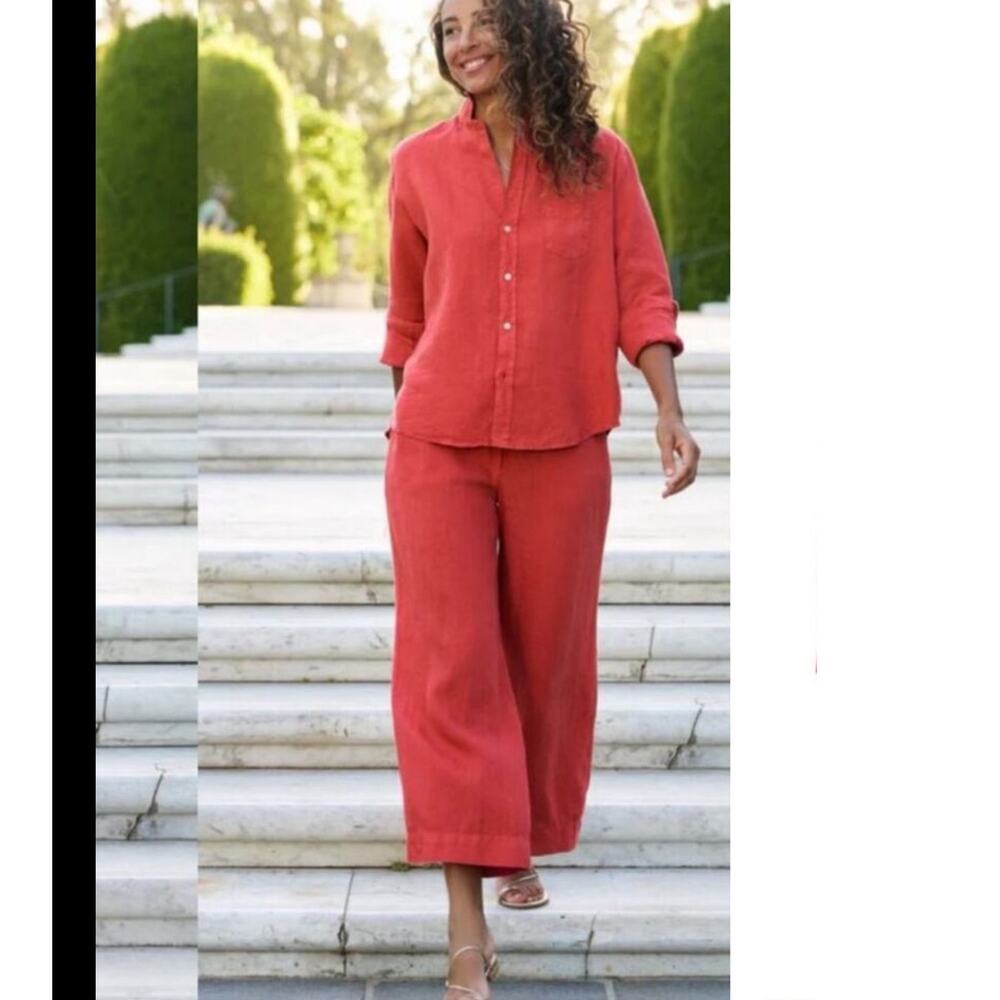 Frank‎ & Eileen Tuscany Getaway Linen Set Red Matching Outfit S